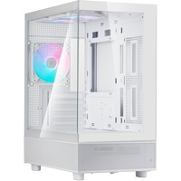 SilverStone mini tower behuizing Wit | 2x USB-A | 1x USB-C | RGB | Window