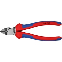 KNIPEX Afstrip-zijsnijtang 14 22 160 kniptang Rood/blauw, Lengte 160mm, VDE-getest