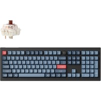 Keychron V6 Max-D3 RGB mechanisch toetsenbord Zwart, US lay-out (QWERTY), Gateron Jupiter Brown, 100%, RGB leds, Double-shot OSA PBT, hot swap, 2.4GHz | Bluetooth 5.1 | USB-C, Knob