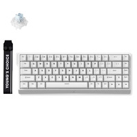 MCHOSE Ace 68 HE Magnetic Ice Blue wi US RGB mechanisch gaming toetsenbord Wit, US lay-out (QWERTY), Ice Blue Magnetic, 65%, RGB, Hot swap, USB-C, Hall Effect Sensor