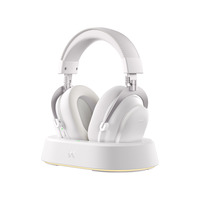 MCHOSE V9 Turbo+ Magnetic Wireless  over-ear gaming headset Wit/zilver, Nintendo Switch, PlayStation 4, PlayStation 5, Mobiel, Pc, 2.4G / Bluetooth / USB