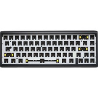 Ducky ProjectD Tinker 65 met QMK/VIA, toetsenbord Zwart/wit, US lay-out, Barebone. RGB led, Hot-swappable, Gasket mount, 65%