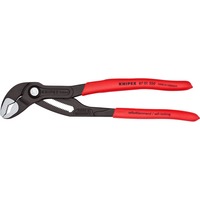 KNIPEX Cobra 250 mm 87 01 250 zweedse- / waterpomp-tang Zwart/rood, Getande grijpvlakken, Doorgestoken scharnier 