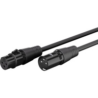 goobay XLR-aansluitkabel Zwart, 5 meter