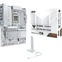 ASUS TUF GAMING X870-PRO W7 W NEO socket AM5 moederbord Wit, RAID, 5Gb-LAN, Wi-Fi 7, BT, Sound, ATX