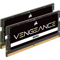 Corsair Vengeance 32 GB DDR5-5600 (2x 16 GB) laptopgeheugen Zwart, CMSX32GX5M2A5600C48, SO-DIMM