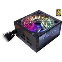 Inter-Tech Argus RGB-650W CM II modulaire 650 watt voeding  Zwart, 2x PCIe, 2x PCIe, kabelmanagement