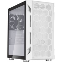 SilverStone SST-FAH1MW-G mini tower behuizing Wit | 3x USB-A | Tempered Glass