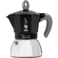 Bialetti Moka Induction 6936 espressomachine Zwart/zilver, 6-kops