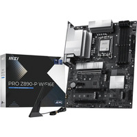 MSI PRO Z890-P WIFI6E socket 1851 moederbord Zwart/zilver, 5 Gb-LAN, Wi-Fi 6E, BT, Sound, ATX