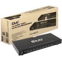 Club 3D 1 naar 8 HDMI Splitter Zwart, 4K