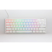 Ducky One 3 Classic Pure White Mini RGB mechanisch toetsenbord Wit, US lay-out (QWERTY), Cherry MX Red, 60%, RGB led, Double-shot PBT, Hot-swappable, QUACK Mechanics
