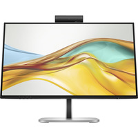 HP 524pm 23.8" monitor Zwart/zilver, HDMI, DisplayPort, USB-C, Audio, Webcam
