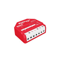 Shelly Wave 1PM EU LR schakelaar Rood, Z-wave, Z-wave+