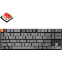 Keychron K1 Max-H1 RGB mechanisch toetsenbord Zwart, US lay-out (QWERTY), Gateron Low Profile 2.0 Mechanical Red, 75%, RGB leds, Double-shot PBT, hot swap, 2.4GHz | Bluetooth 5.1 | USB-C