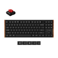 Keychron K1 Ultra 8K Wireless Custom Mechanical Keyboard Zwart, US lay-out (QWERTY), Keychron Milk POM Red, 80% (TKL), RGB leds, LSA Double-shot PBT, USB-C | 2.4 GHz | Bluetooth 5.2