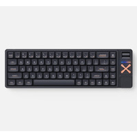 Iqunix Magi65 Pro Shadow Black, gaming toetsenbord Zwart, US lay-out, IQUNIX Gold Red, RGB leds, 65%, Hot-swappable, PBT, 2.4GHz | Bluetooth 5.1 | USB-C