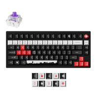 Keychron DayZ Special Edition Wireless Magnetic Switch Custom Keyboard Zwart, US lay-out (QWERTY), Gateron Double-Rail Magnetic Nebula, 80% (TKL), RGB leds, dye-sub PBT, hot swap, Knob, 2.4GHz | Bluetooth 5.2 | USB-C