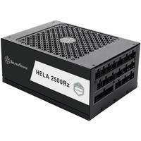SilverStone HELA 2500R 2500 watt voeding  Zwart, 4x 12V-2x6, 7x PCIe, 4x 12-Pin High Power GPU, 7x PCIe, Kabel-Management