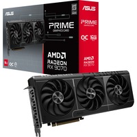 ASUS PRIME Radeon RX 9070 OC grafische kaart Grijs, 3x DisplayPort, 1x HDMI, RDNA4