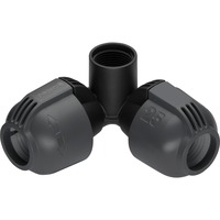 GARDENA Hoekstuk 25 mm x 3/4" binnendraad verbinding Zwart/grijs