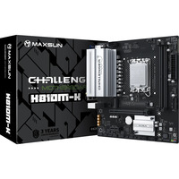 MAXSUN MS-Challenger H810M-K WIFI socket 1851 moederbord Zwart, Gb-LAN, WLAN, BT, Sound, µATX