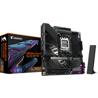 GIGABYTE B850M AORUS ELITE WIFI6E socket AM5 moederbord Zwart, RAID, 2.5Gb-LAN, Wi-Fi 6E, BT, Sound, µATX