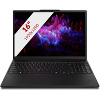 Lenovo ThinkPad P16s Gen 4 (21QV0010MH) 16"  laptop Zwart | Core Ultra 7 265H | RTX PRO 1000 | 32 GB | 1 TB SSD