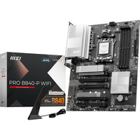 MSI PRO B840-P WIFI socket AM5 moederbord Zwart/zilver, RAID, 2.5 Gb-LAN, Wi-Fi 7, BT, Sound, ATX
