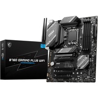 MSI B760 GAMING PLUS WIFI socket 1700 moederbord Grijs/zwart, RAID, 2.5Gb-LAN, Wi-Fi 6E, BT, Sound, ATX