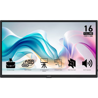 MSI PRO MP165 E6 15.6" monitor Zwart, HDMI, 2x USB-C