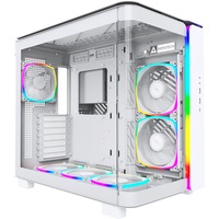 Montech KING 95 PRO midi tower behuizing Wit | 2x USB-A | 1x USB-C | RGB | Tempered Glass