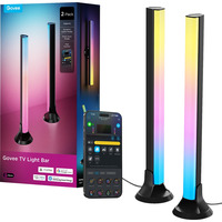 Govee RGBWIC TV Light Bar led bar Zwart, voor 45-70 inch TVs, 2 stuks, 2,4GHz wifi