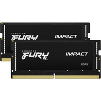 Kingston FURY Impact 64 GB DDR5-5600 (2x 32 GB) laptopgeheugen Zwart, KF556S40IBK2-64, SO-DIMM