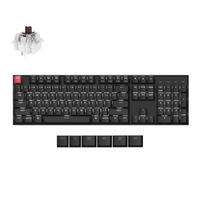 Keychron K10X-A3, toetsenbord Zwart, US lay-out, Keychron Super Brown, White, Cherry Double-shot PBT Keycaps, Bluetooth / USB-C