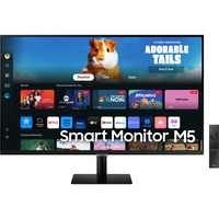 SAMSUNG Smart Monitor M5 M50D LS32DM502EUXEN 32" Zwart, 2x HDMI, WiFi, BT, Sound