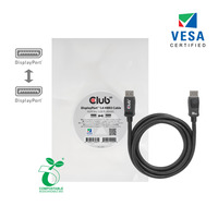 Club 3D DisplayPort 1.4 HBR3 kabel Zwart, 1 meter, 8K