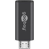 goobay USB-C naar Micro-USB Adapter Zwart