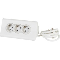 Legrand Bureaublok 3-voudige stekkerdoos met usb Wit (mat), 3x stekker, 2x USB-A, 2x USB-A, tablethouder, 1,5 meter snoer