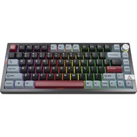 Montech Mkey Pro Darkness RGB mechanisch toetsenbord Zwart, US lay-out (QWERTY), Gateron G Pro Brown, 75%, Hot-swappable, RGB, Double-Shot PBT, USB-C | 2.4 GHz | Bluetooth 5.2