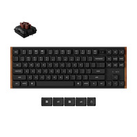 Keychron K1 Ultra 8K Wireless Custom Mechanical Keyboard Zwart, US lay-out (QWERTY), Keychron Milk POM Brown, 80% (TKL), RGB leds, LSA Double-shot PBT, USB-C | 2.4 GHz | Bluetooth 5.2