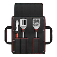 Kamado Joe Krafted stalen grillgereedschap accessoire set grillbestek 3-delig, Inclusief canvas draagtas