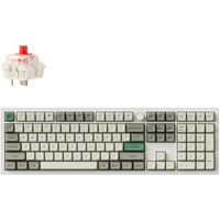 Keychron Q6 Max-P1 RGB mechanisch toetsenbord Wit, US lay-out (QWERTY), Gateron Jupiter Red, 100%, RGB leds, KSA double-shot PBT, hot swap, Knob, 2.4GHz | Bluetooth 5.1 | USB-C