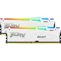 Kingston FURY 16 GB DDR5-5600 werkgeheugen Wit, KF556C40BWA-16, Beast RGB, XMP