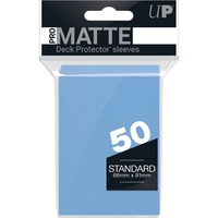 Asmodee PRO-Matte Standard Deck Protector sleeves Lichtblauw, 50 stuks