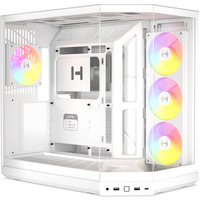 HYTE Y50 RGB Snow White midi tower behuizing Wit | 2x USB-A | 1x USB-C | RGB | Tempered Glass