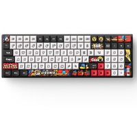 Iqunix F97 Graffiti Diary Wireless Mechanical Keyboard Zwart, US lay-out (QWERTY), Cherry MX Blue, 96%, RGB leds, Hot-swappable, PBT, 2.4GHz | Bluetooth 5.1 | USB-C