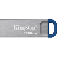 Kingston DataTraveler Kyson USB Flash Drive 512 GB usb-stick Zilver/blauw, USB-A 3.2 (5 Gbit/s)