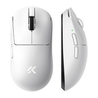 MCHOSE A7 V2 Ultra gaming muis Wit, 42000 DPI, 2.4 GHz / Bluetooth / USB-C