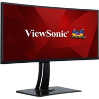 ViewSonic VP3881a Pantone gevalideerde monitor met docking station 38" Curved UltraWide Zwart, 1x DisplayPort, 2x HDMI, 1x USB-C, 2x USB-A, 1x RJ-45